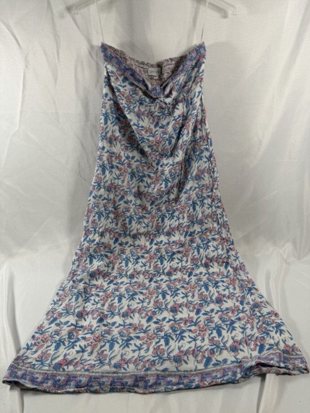 Saylor Topanga Strapless Maxi Dress in Lotus Floral Size Large - Picture 3 of 10